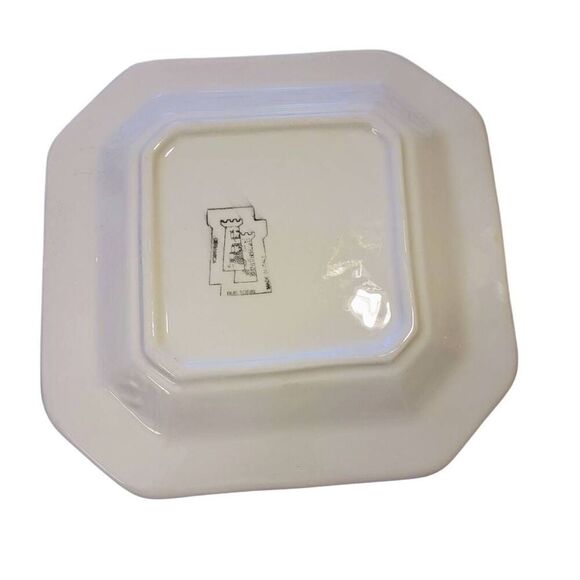 Due Torri Ceramic Plate w Yellow Poppy Flowers and Butterflies Made in Italy - Picture 4 of 5